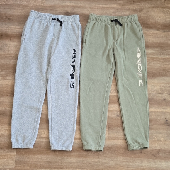 Quiksilver Boy's Sweatpants - Gray and Olive - Picture 1 of 4
